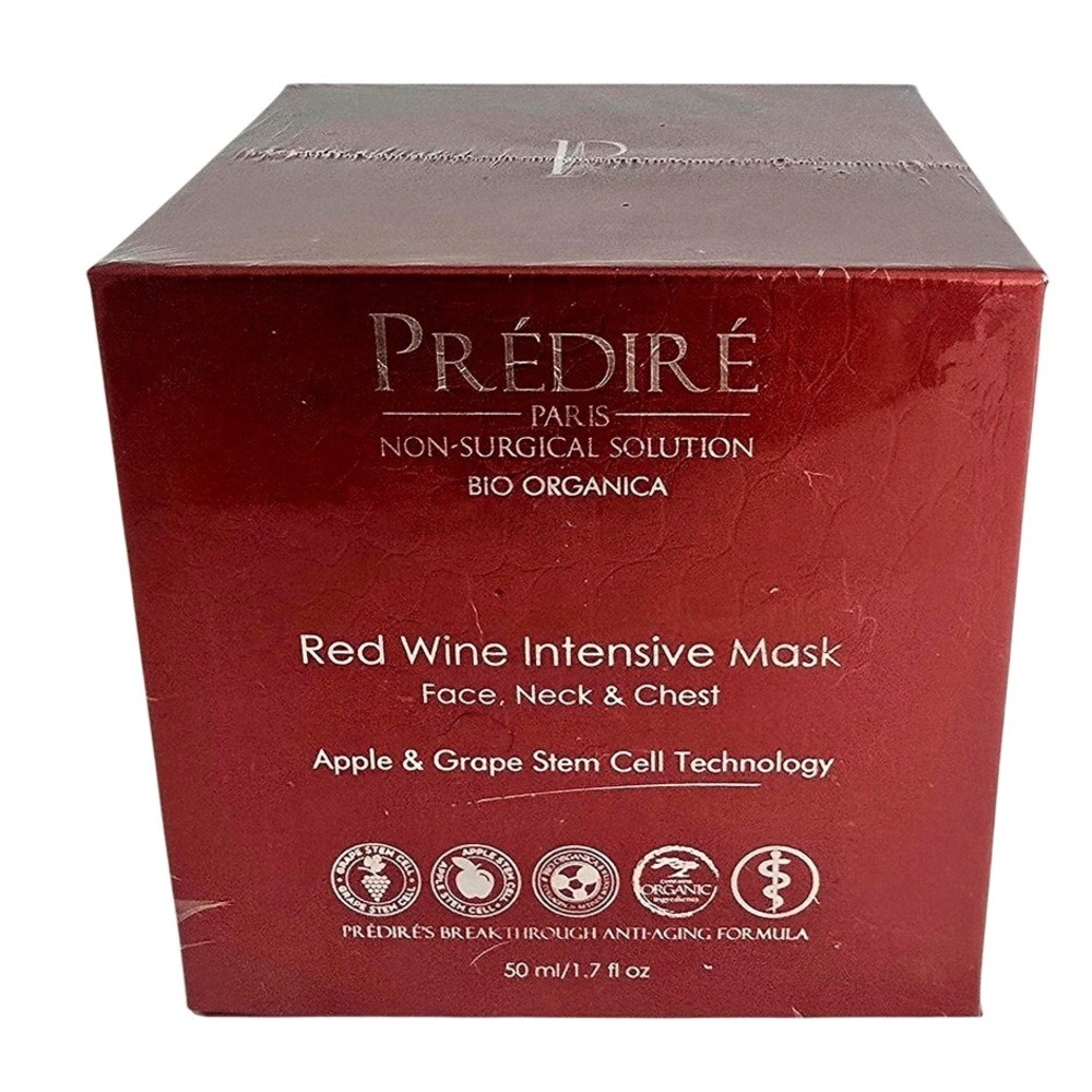 Prédire Paris Red Wine Intensive‎ Mask Face Neck & Chest Apple Grape Stem new